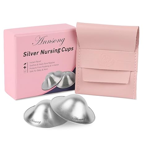 Silver Nursing Cups (2 pack)